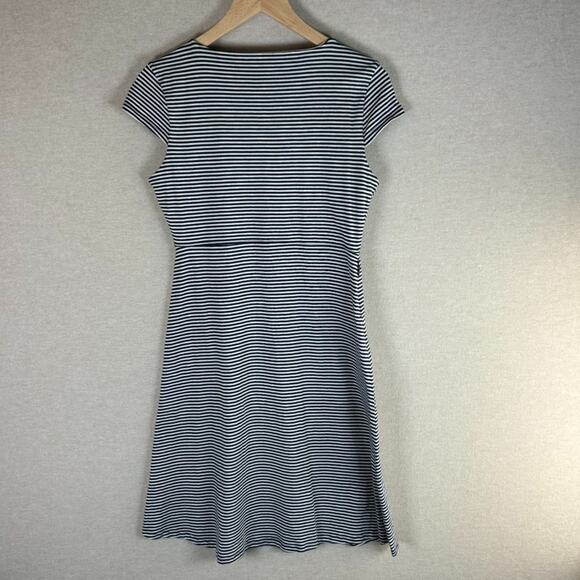Toad & Co Womens Rosemarie Striped Dress Size S Sustainable Organic Cotton Vneck - Picture 5 of 11